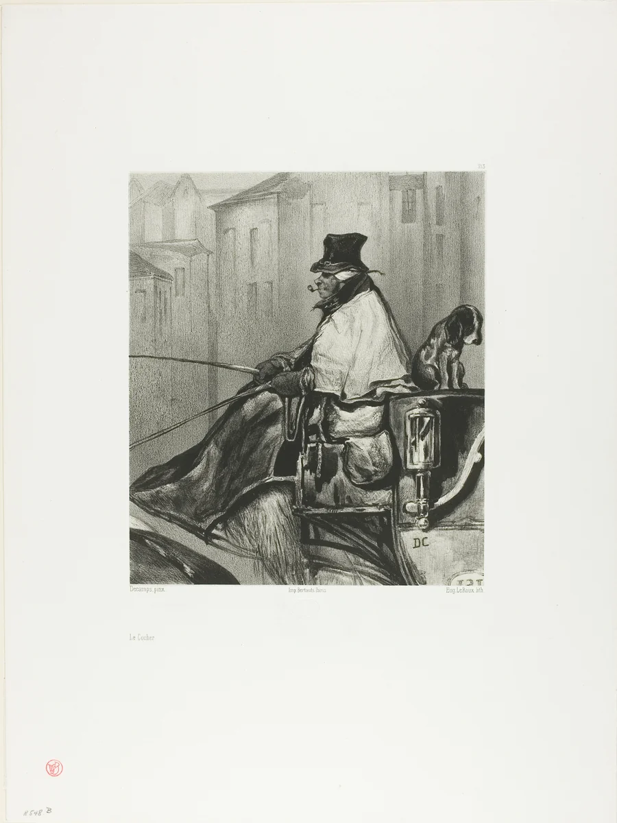 The Coachman by Alexandre-Gabriel Decamps, print, 1827-1863