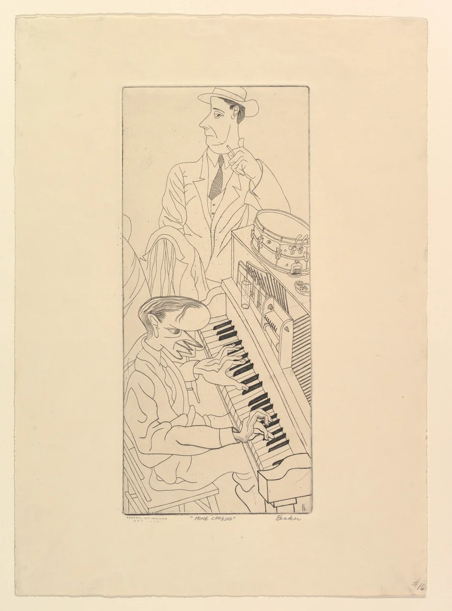 Home Cooking by Fred Becker, print, 1935-1940