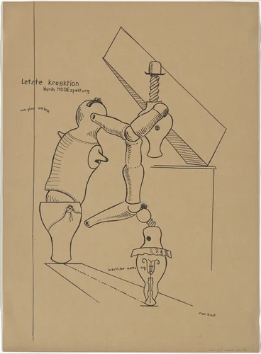 Plate III from Let There Be Fashion, Down With Art (Fiat modes pereat ars) by Max Ernst, print, 1920