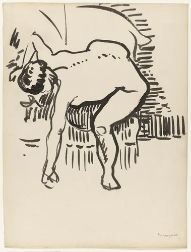 Nude by Henri Manguin, drawing, 1906