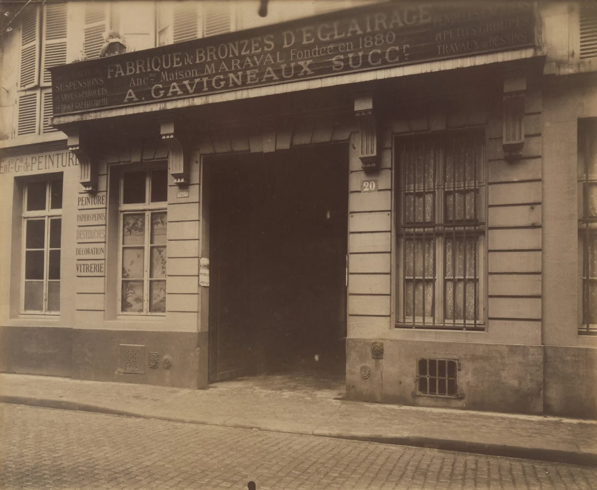 Balcon. 20 rue de Saintonge by Eugène Atget, photograph, 1912