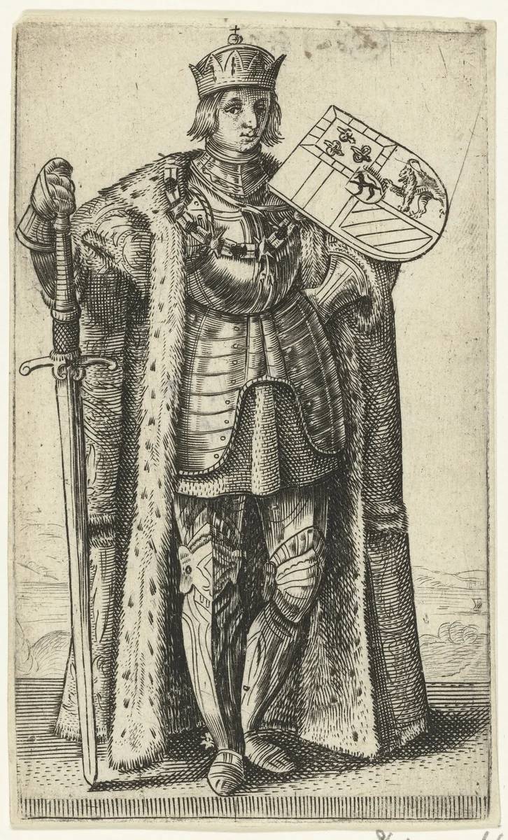 Portret van Filips de Schone, hertog van Bourgondië by Adriaen Matham, print, 1620