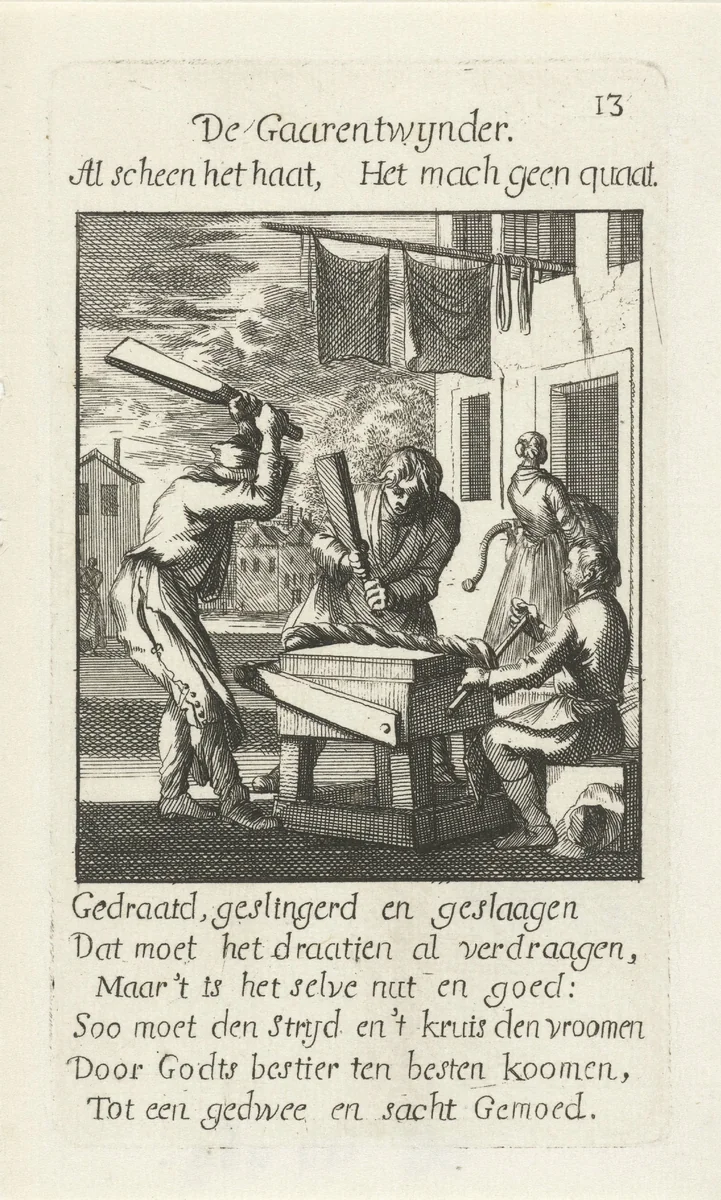 Garentwijnder by Caspar Luyken, print, 1694