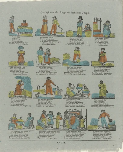 Opdragt aan de jonge en leerzame jeugd by Philippus Jacobus Brepols, print, 1800-1833