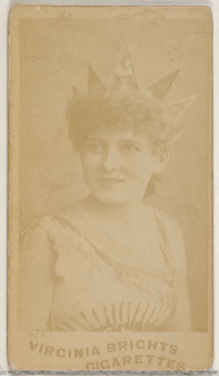 Card 673, from the Actors and Actresses series (N45, Type 5) for Virginia Brights Cigarettes by Allen & Ginter, photograph, 1885-1891