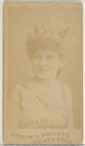 Card 673, from the Actors and Actresses series (N45, Type 5) for Virginia Brights Cigarettes by Allen & Ginter, photograph, 1885-1891