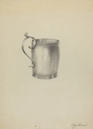 Silver Mug by Holger Hansen, index of american design, 1986