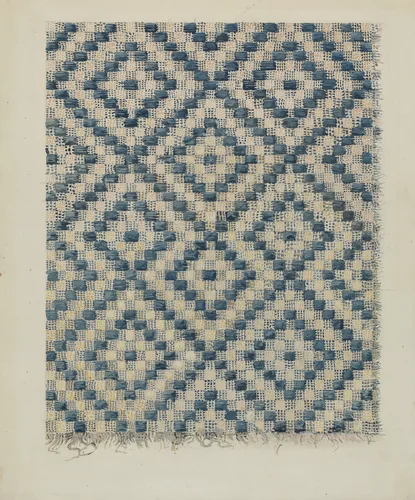 Coverlet Fragment by Alois E. Ulrich, index of american design, 1936