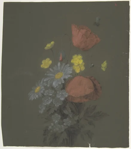 Floral Design by Antoine Berjon, drawing, 1770-1843