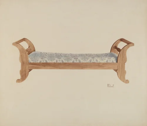 Day Bed by Peter C. Ustinoff, index of american design, 1940