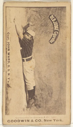 John Montgomery Ward, Captain and Shortstop, New York, from the Old Judge series (N172) for Old Judge Cigarettes by Goodwin & Company, photograph, 1887