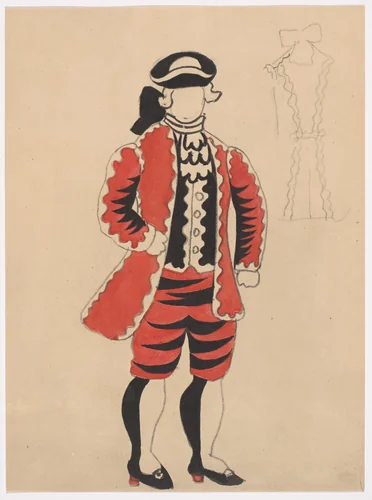 Costume design for the ballet Le Tricorne by Pablo Picasso, illustrated book, 1920