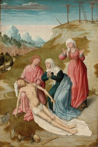The Lamentation by Netherlandish, painting, 1490-1510