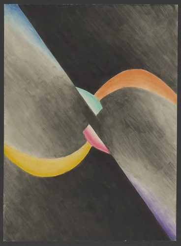Colored Rhythm: Study for the Film by Léopold Survage, drawing, 1913