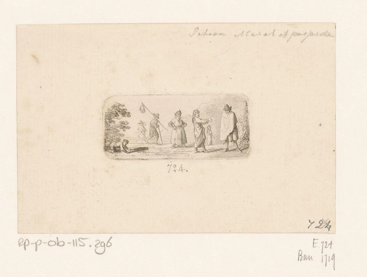 Pethion, Marat en het viswijf by Daniel Nikolaus Chodowiecki, print, 1793