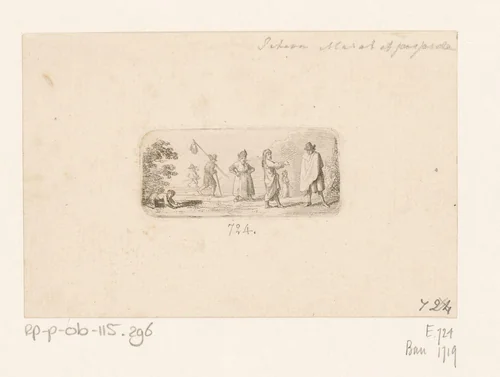 Pethion, Marat en het viswijf by Daniel Nikolaus Chodowiecki, print, 1793