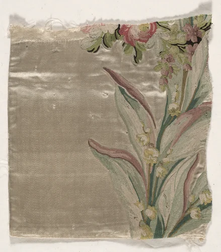Coverlet Fragment by Philippe de Lasalle, textile, 1755-1775
