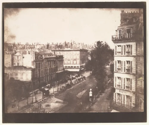 View of the Boulevards of Paris by William Henry Fox Talbot, photograph, 1843