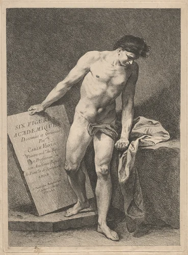 Title Page by Carle van Loo, print, 1738-1748