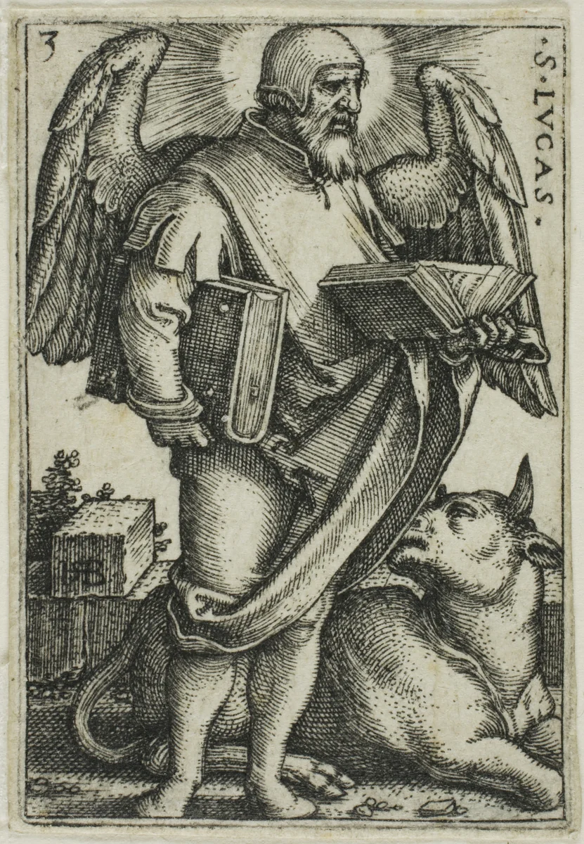 St. Luke, from The Four Evangelists by Sebald Beham, print, 1541