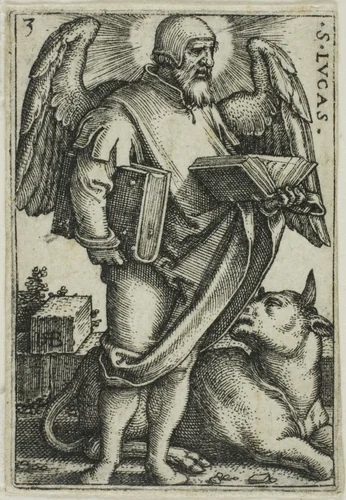 St. Luke, from The Four Evangelists by Sebald Beham, print, 1541