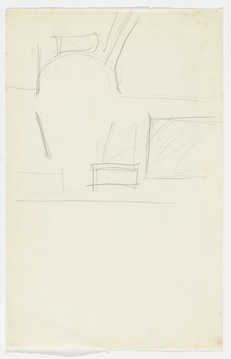 Unidentified sketches by Ludwig Mies van der Rohe, mies van der rohe archive, 1926