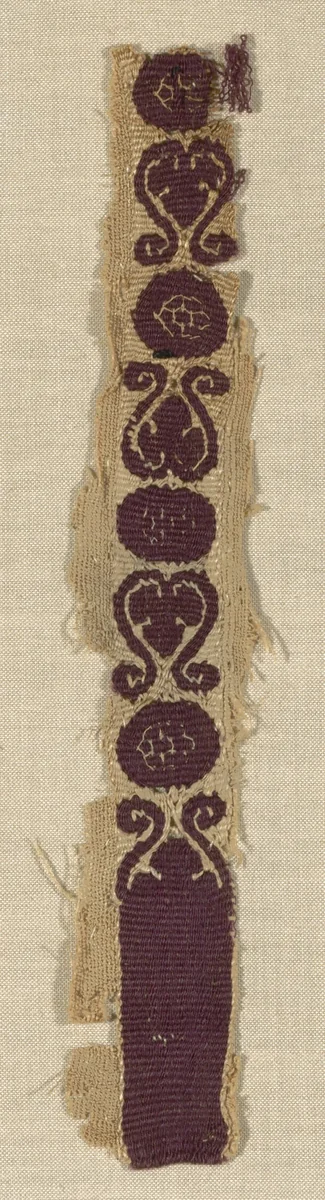 Fragment by Coptic Egypt, textile, 301-500