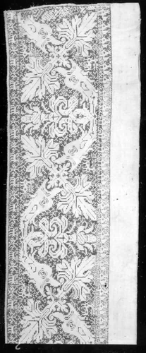 Border by Italy, textile, 1650-1700