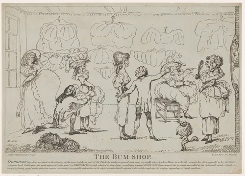 The Bum Shop by R. Rushworth, print, 1785