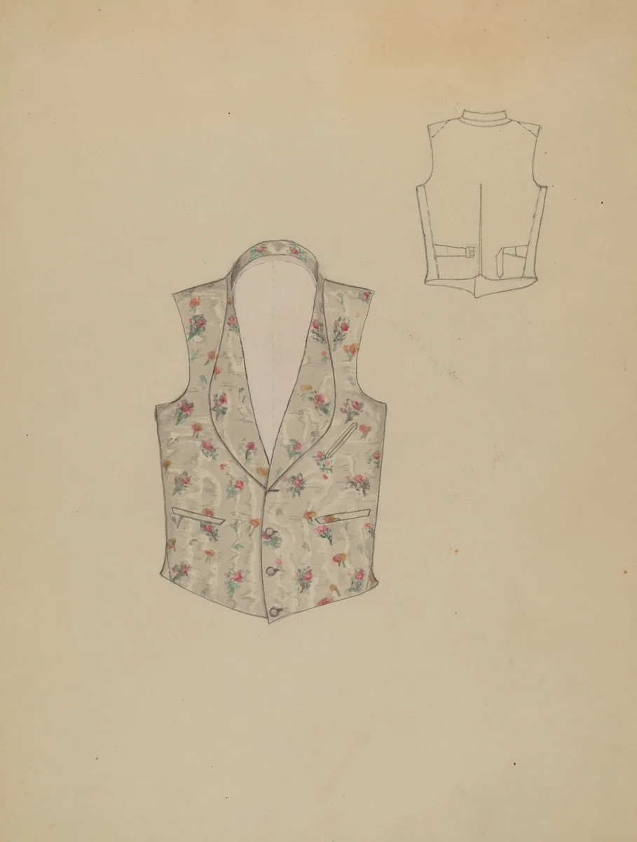 Waistcoat by Dorothy Gernon, index of american design, 1936