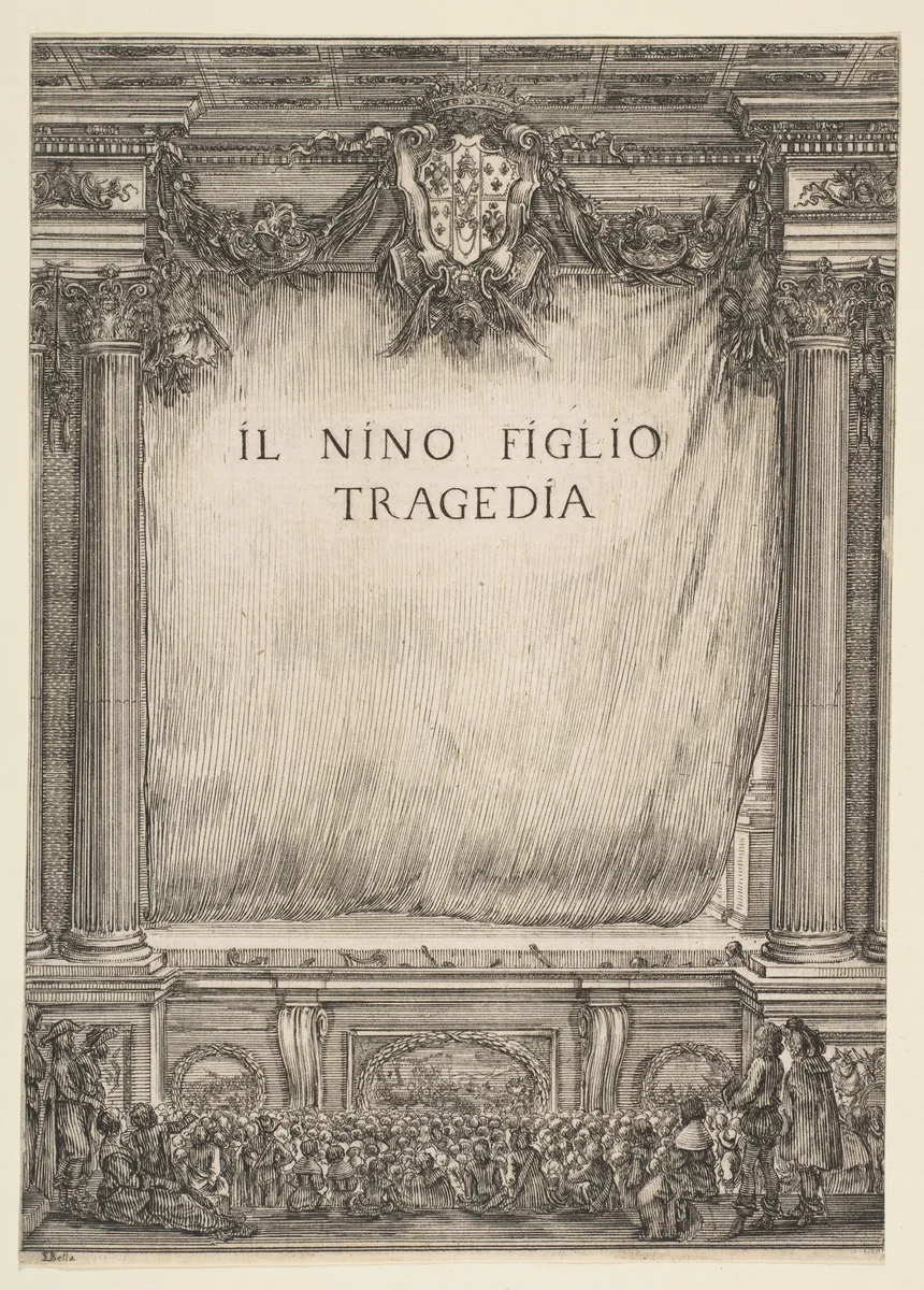 Frontispiece for "Il Nino Figlio" by Stefano della Bella, print, 1655