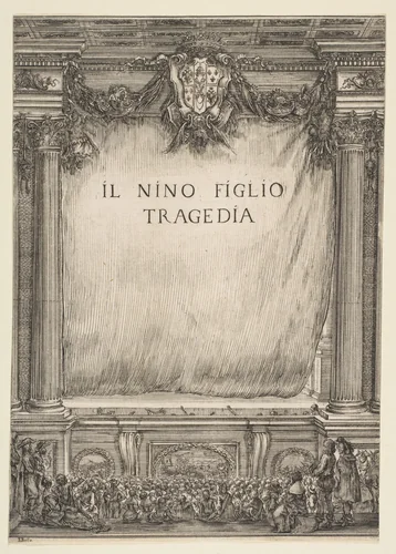 Frontispiece for "Il Nino Figlio" by Stefano della Bella, print, 1655