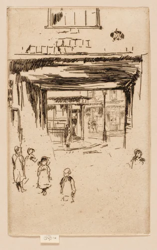 Drury Lane by James McNeill Whistler, print, 1880-1881