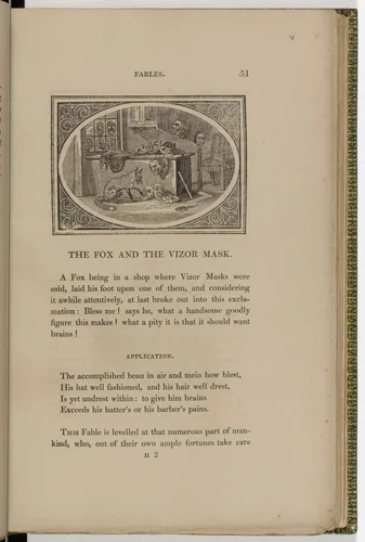 Headpiece (page 51) from The Fables of Aesop by Thomas Bewick, illustrated book, 1818