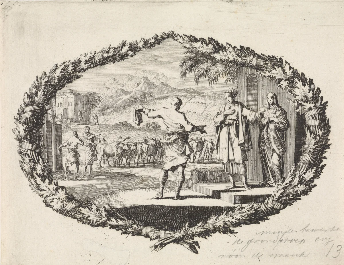 Gelijkenis van een bruiloftsfeest by Jan Luyken, print, 1700