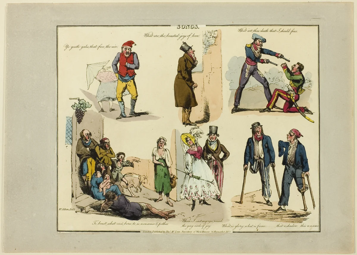 Plate from Illustrations to Popular Songs by Henry Alken, print, 1822
