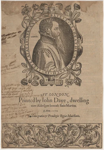John Day, Printer by John Bettes, print, 1562