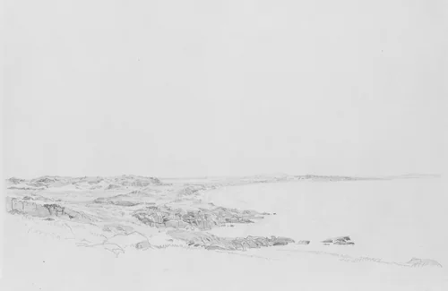 Good Harbor Beach, Cape Ann, Massachusetts by William Trost Richards, artwork, 1868-1875