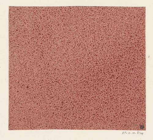 Rood gevlekt papier by anonymous, other, 1750-1900