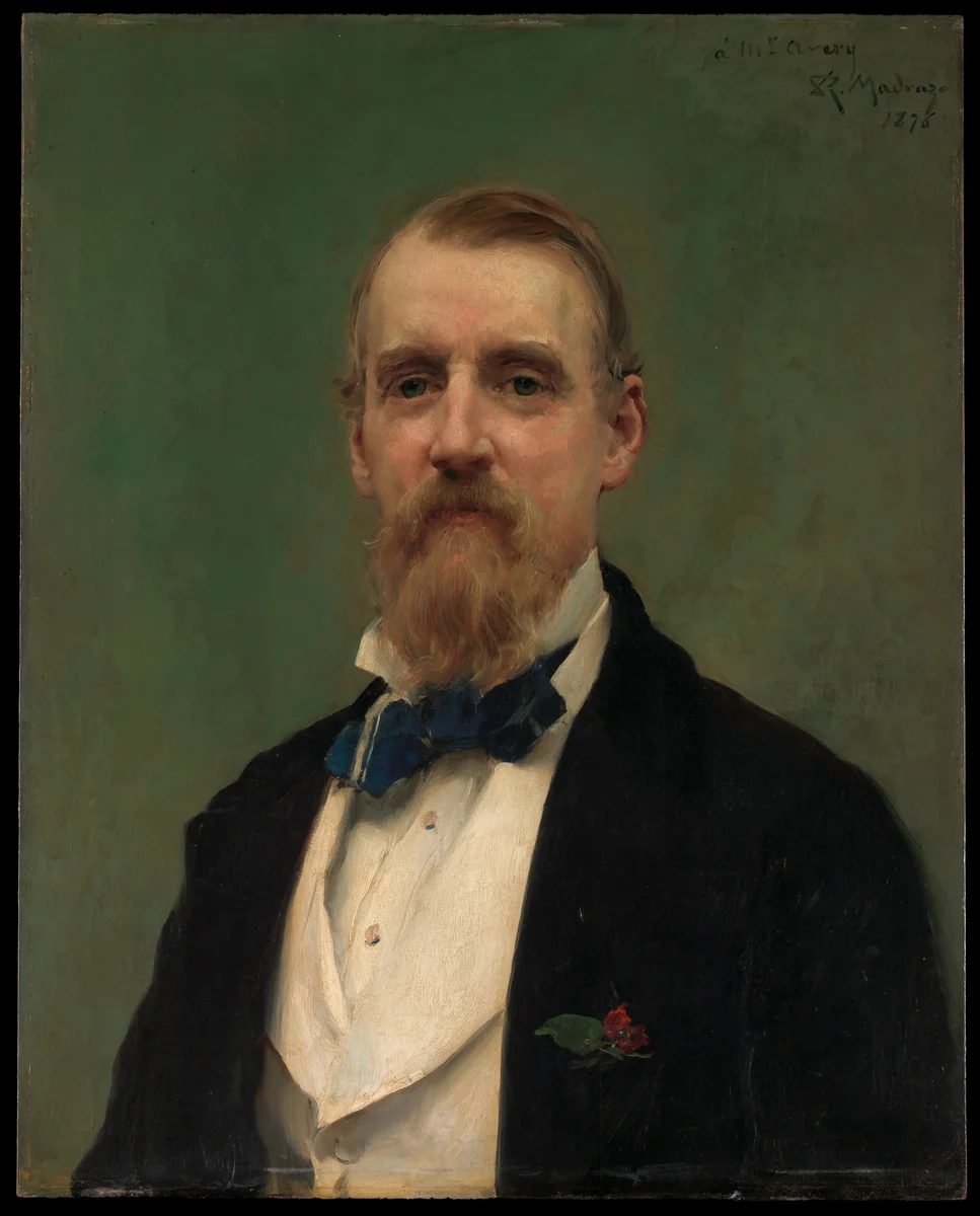 Samuel P. Avery (1822–1904) by Raimundo de Madrazo y Garreta, painting, 1876