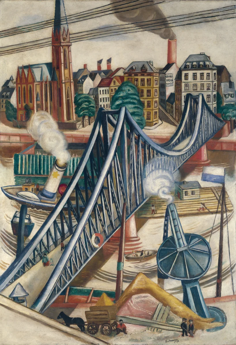 Der Eiserne Steg by Max Beckmann, painting, 1922