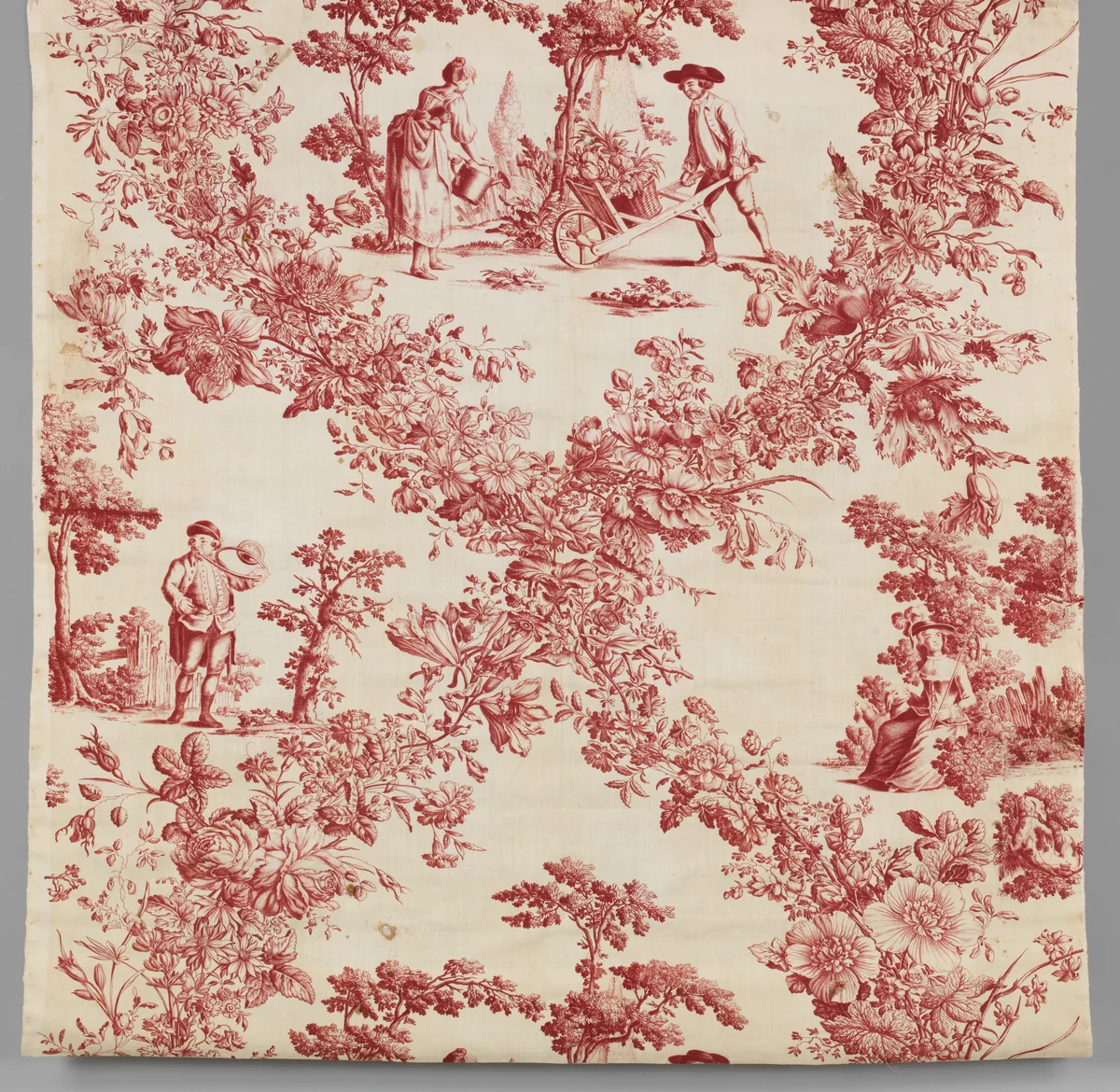 Piece by Bromley Hall Printworks, textile, 1770-1780