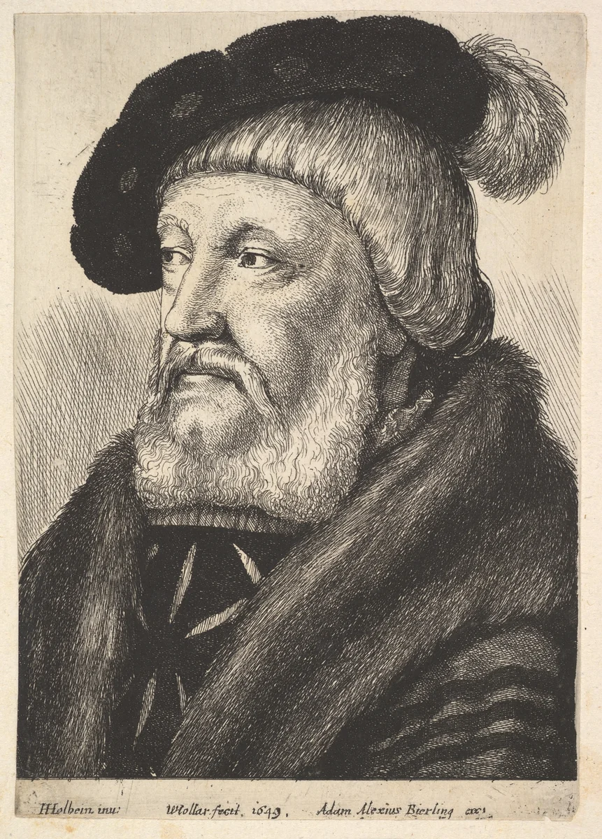 Sir William Butts by Wenceslaus Hollar, print, 1649