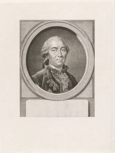 Portret van Georges Louis Leclerc graaf de Buffon by Jacob Houbraken, print, 1772-1774