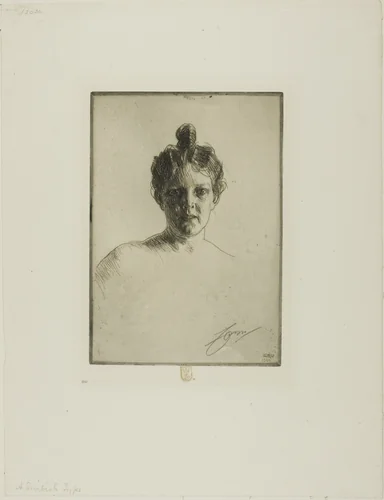 Mrs. Runeberg by Anders Zorn, print, 1900
