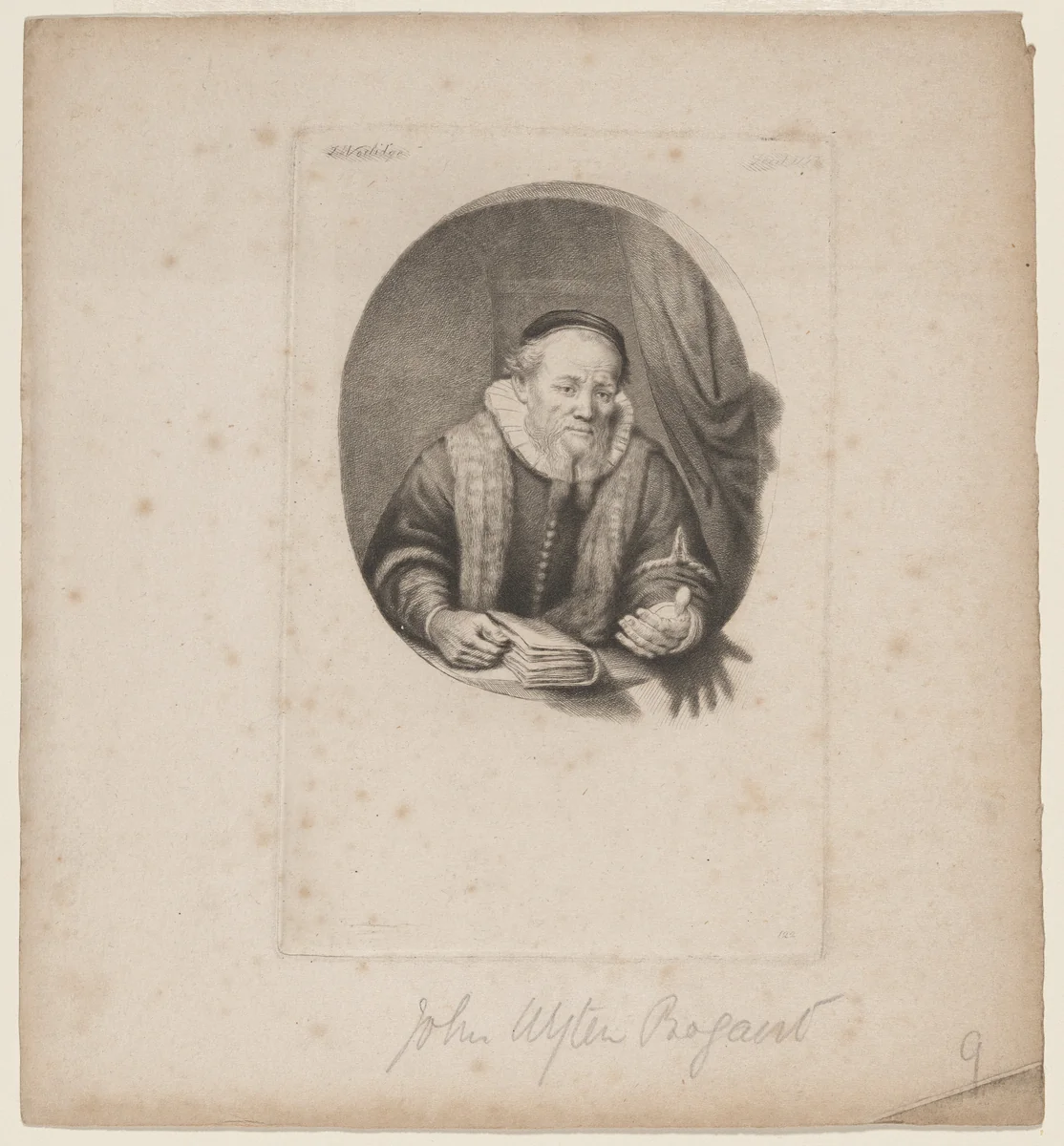 Jan Cornelisz Sylvius by Thomas Worlidge
Rembrandt van Rijn, print, 1757