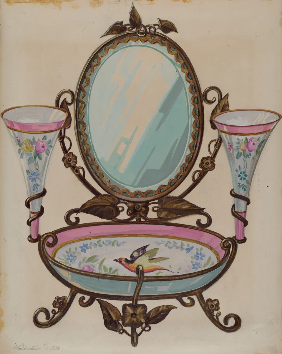 Ladies Toilet Set by William Vergani, index of american design, 1936