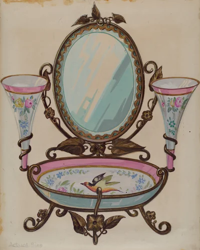 Ladies Toilet Set by William Vergani, index of american design, 1936