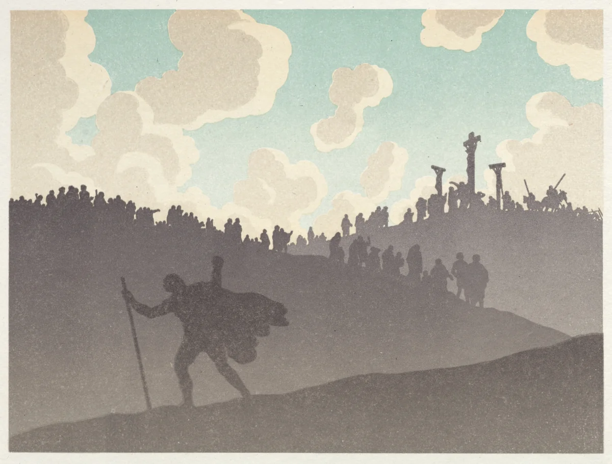 The Wandering Jew: The Desert: The Crucifixion by Henri Rivière, other, 1896