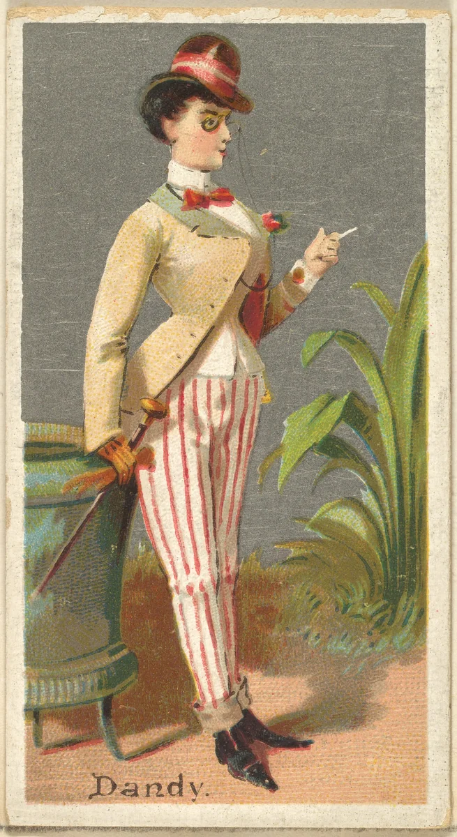 Dandy, from the Occupations for Women series (N166) for Old Judge and Dogs Head Cigarettes by Goodwin & Company, print, 1887